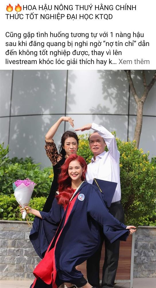 Thực hư hoa hậu Nông Thúy Hằng tốt nghiệp đại học thần tốc-2