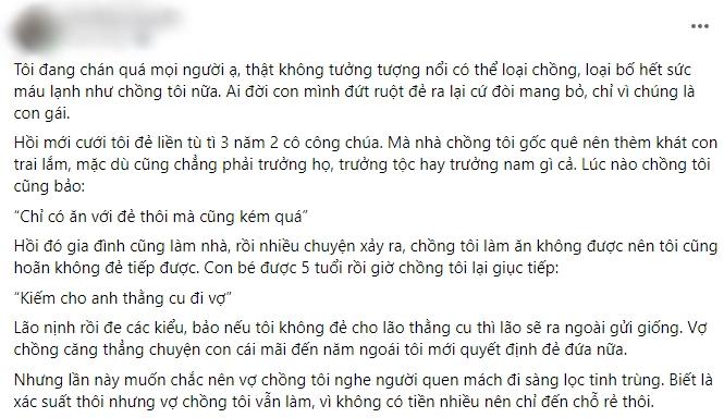 Đẻ 4 con gái, chồng bắt vợ cho con vào thùng đặt trước cửa nhà giàu-1