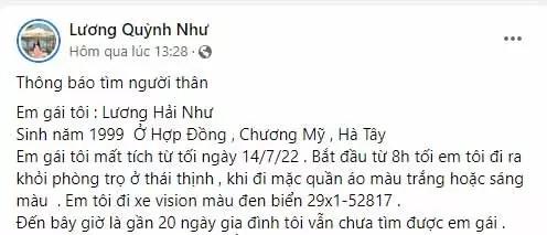Cô gái trẻ mất tích bí ẩn 24 ngày: Tìm thấy túi xách trôi trên sông-3