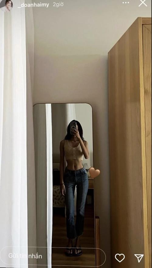 Mới đây, Doãn Hải My gây chú ý với loạt ảnh khoe vòng eo siêu thực.