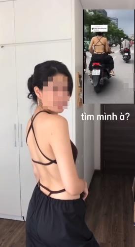 Cô gái mặc hở hang bị quay lại trên phố Xã Đàn: Thích thì mặc-3
