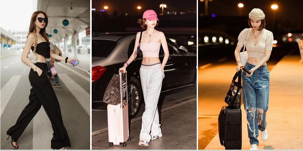 Mix đồ ra sân bay: Minh Hằng kín bất ngờ, Ngọc Trinh auto hở-10
