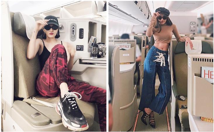 Mix đồ ra sân bay: Minh Hằng kín bất ngờ, Ngọc Trinh auto hở-11