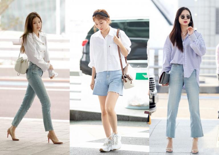 Mix đồ sân bay đơn giản mà chất như sao Hàn-4