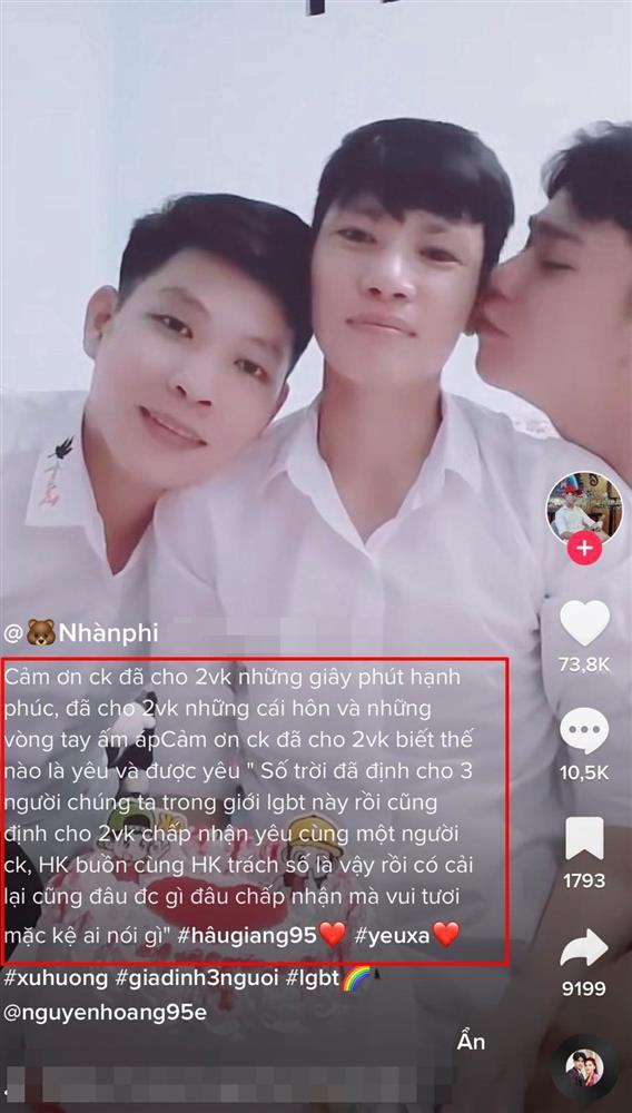 Xôn xao chuyện tình đồng tính nam 1 chồng 2 vợ ở Hậu Giang-1