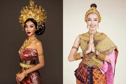 Hoa hậu Thùy Tiên diện trang phục dân tộc Indonesia đẹp xuất sắc