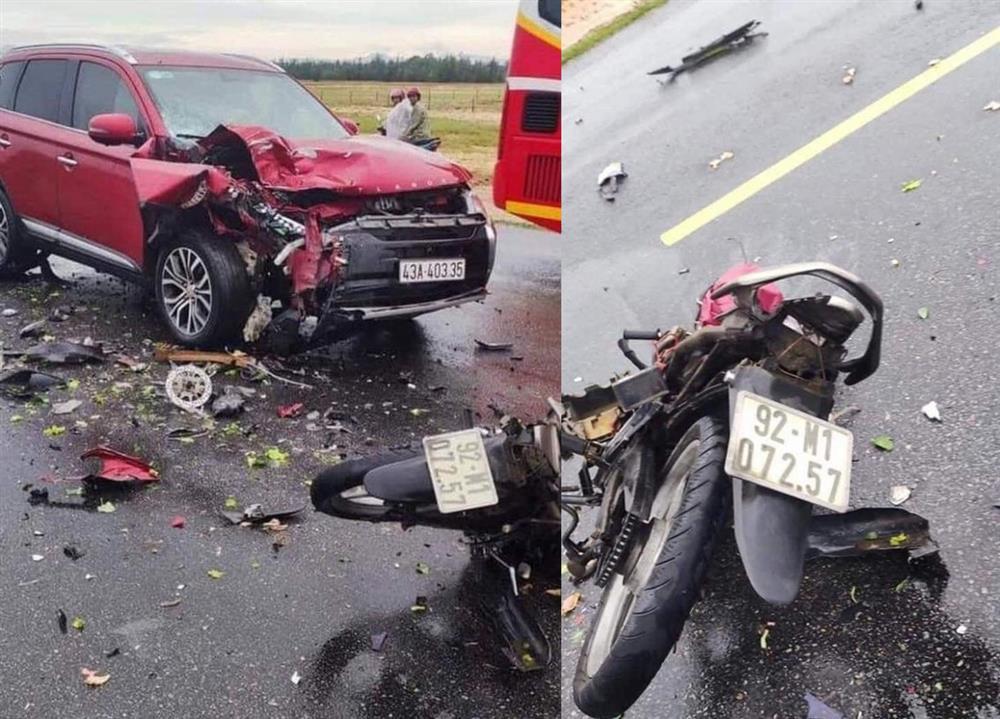 Kinh hoàng ô tô tông xe máy nát bét, 1 thanh niên văng 5m tử vong tại chỗ-2