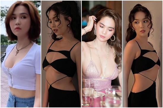 Ngọc Trinh tích cực khoe vòng 1 sắp 'màn hình phẳng' với đồ bó