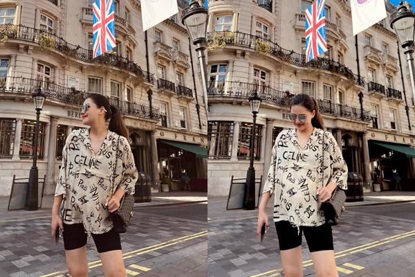Bà bầu Phanh Lee xả ảnh ở trời Âu, lộ chi tiết mùi tiền-5