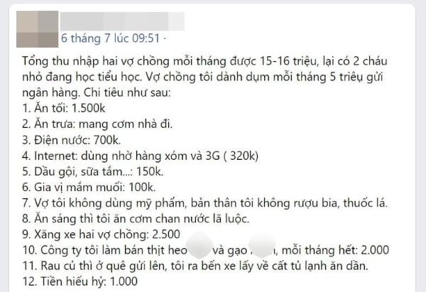 Gia đình 4 người Hà Nội: Thu nhập bèo bọt vẫn tiết kiệm 5 triệu/tháng-1