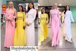 Miss World mặc áo dài catwalk, Lương Thùy Linh 'làm không lại'