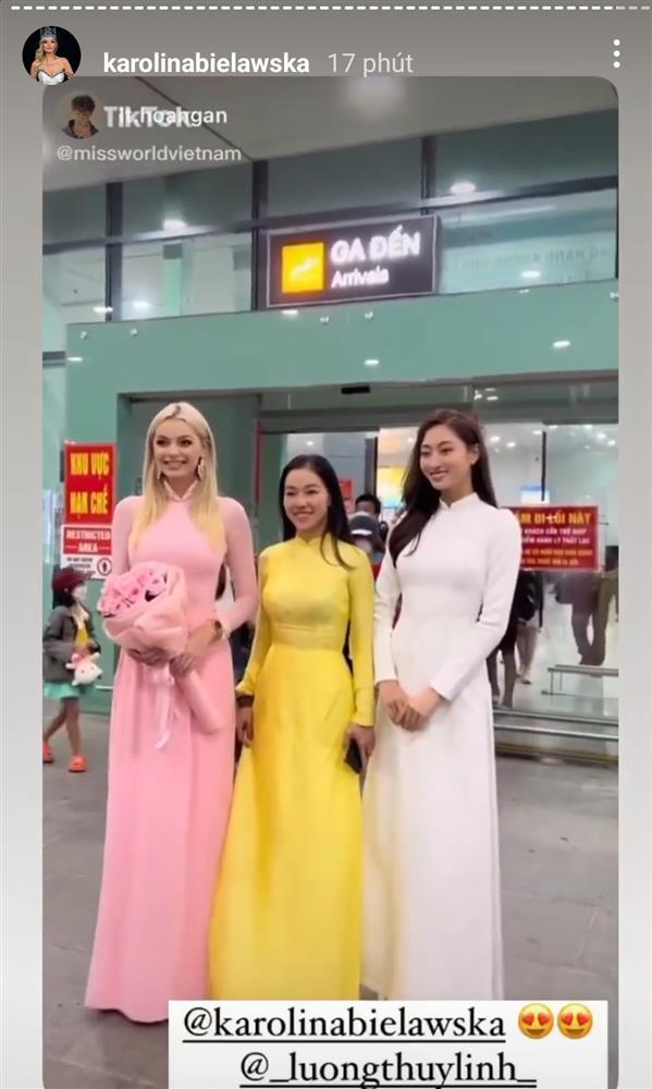 Miss World mặc áo dài catwalk, Lương Thùy Linh làm không lại-5