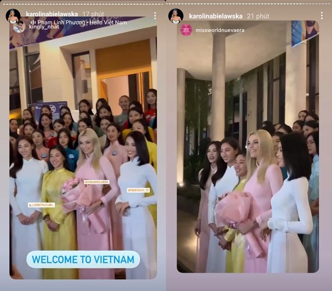 Miss World mặc áo dài catwalk, Lương Thùy Linh làm không lại-10