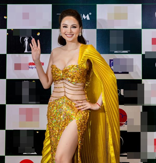 Hoa hậu Diễm Hương lộ ngoại hình tăng cân giữa sự kiện-3