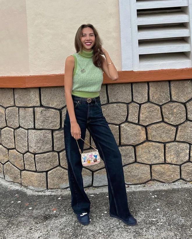 Thảo Nhi, Tiểu Vy, Thùy Tiên cùng mix đồ màu rêu, ai đỉnh nhất?-10