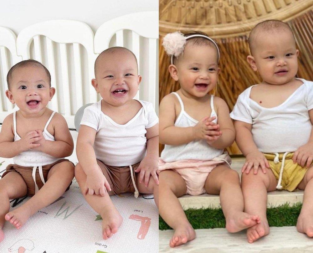 Cặp song sinh nhà Hà Hồ thường xuyên mặc lại đồ cũ dù đã cao lớn-7