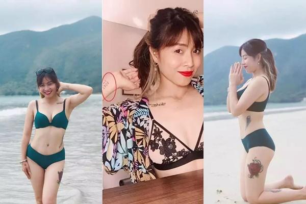 Hình xăm hổ báo của MC Hoàng Linh thoắt ẩn thoắt hiện-10