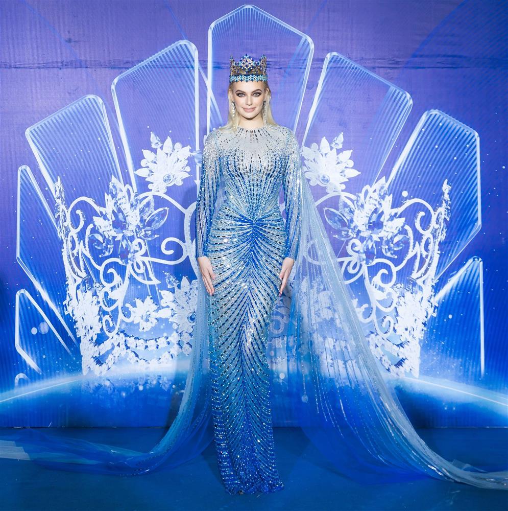 Miss World sáng bừng thảm đỏ, Lương Thùy Linh quên vương miện-1