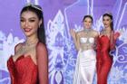 Á hậu Kiều Loan trang điểm già chát chúa ở Miss World Vietnam