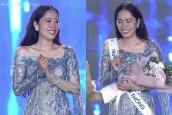 Nam Em khóc nấc trên sân khấu chung kết Miss World Vietnam 2022