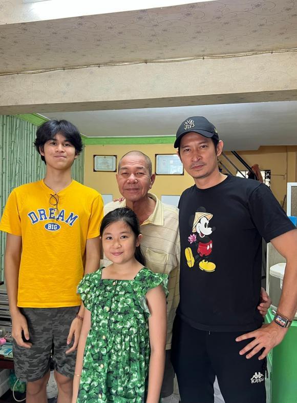 Dung mạo 2 con cùng cha khác mẹ của Huy Khánh khi chung khung hình-1