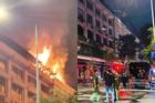 Sau tiếng nổ lớn, tòa nhà Seaprodex trên đường Đồng Khởi bốc cháy