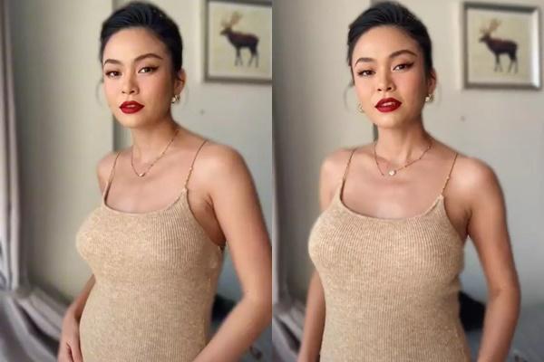 Mâu Thủy nghi bầu bí vì vòng 2 nhô cao khi diện đồ rộng-10