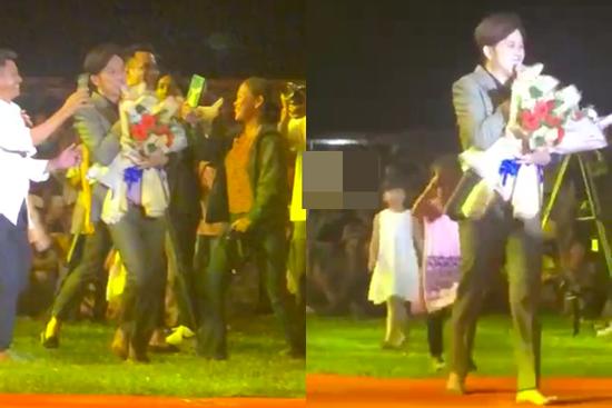 NSƯT Hoài Linh bị fan 'rượt mất dép' khi biểu diễn ở miền Trung