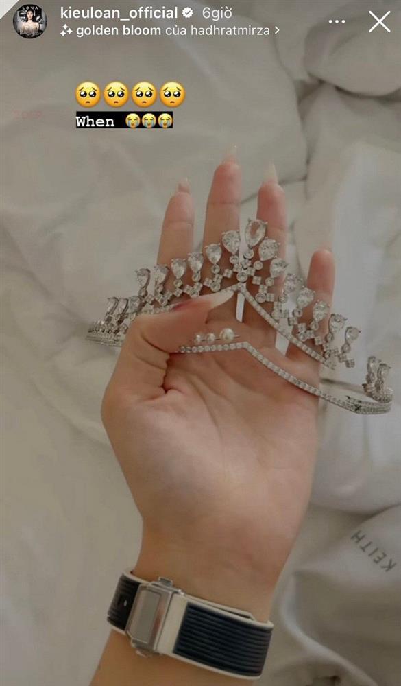 Vương miện Á hậu Kiều Loan gãy gập, rụng kim cương khi hết nhiệm kì-6