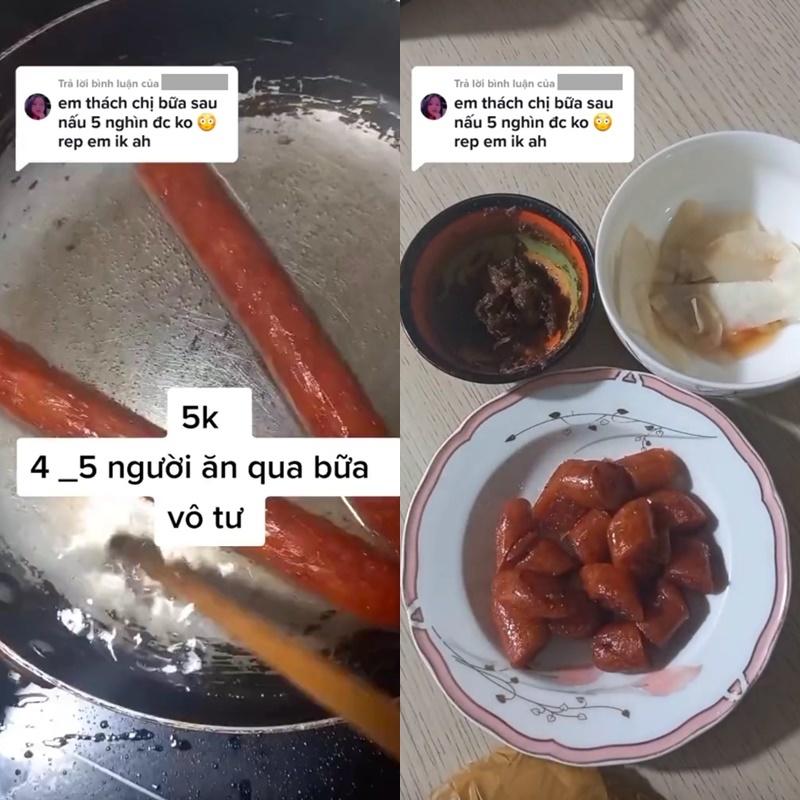 Chủ nhân bữa cơm 5k tức giận vì ông xã hoang phí, nấu một bữa hơn 20k-2