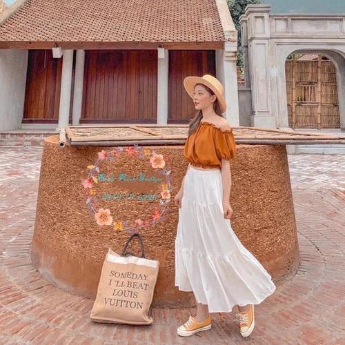 Bí kíp mix chân váy xếp tầng đẹp đúng điệu chào thu-4