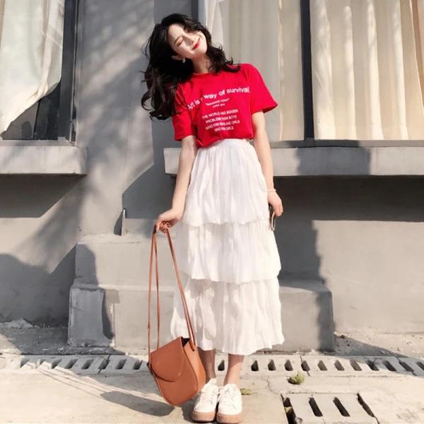 Bí kíp mix chân váy xếp tầng đẹp đúng điệu chào thu-3
