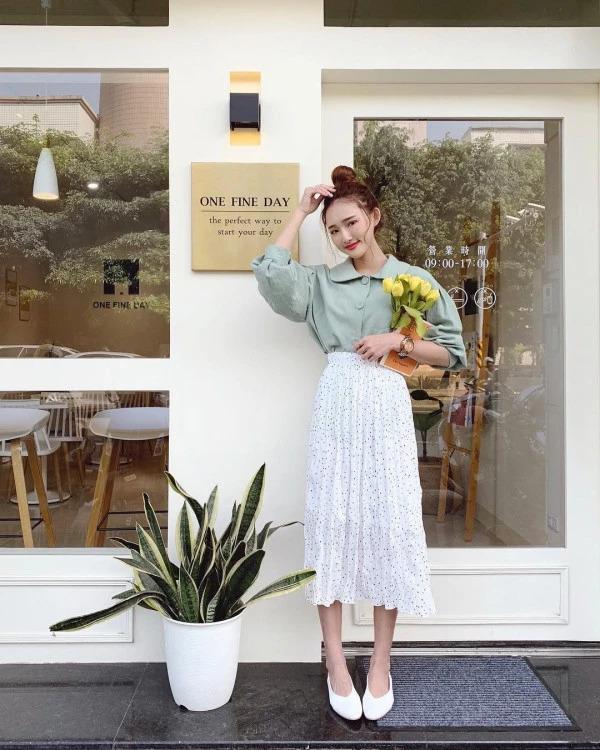 Bí kíp mix chân váy xếp tầng đẹp đúng điệu chào thu-5