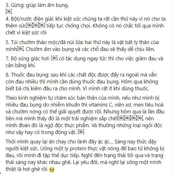 Á hậu Hoàng My tưởng chết vì ngộ độc thực phẩm-4