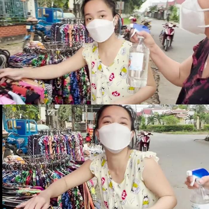 Sau sinh, vợ Lê Dương Bảo Lâm mặc đồ bộ mua theo lố ở lề đường-9