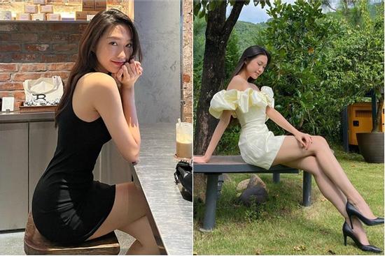 Loạt váy tôn eo 55cm của bạn gái Đoàn Văn Hậu