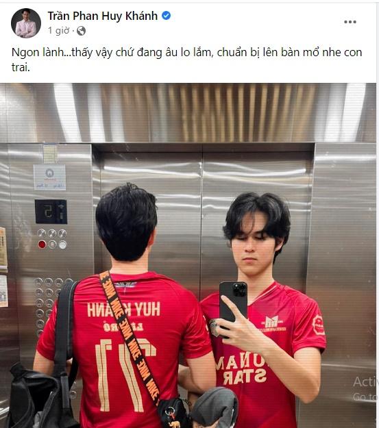 Tin showbiz Việt ngày 16/8: Huy Khánh lo khi con trai lên bàn mổ-1