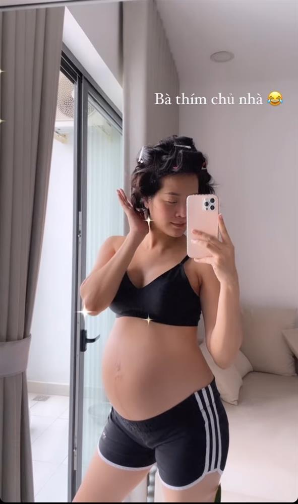 Sắp đẻ, tình địch Hương Giang trưng mặt mộc, tự nhận bà thím-2