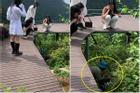 Mải quay clip 'sống ảo', cô gái trẻ rơi xuống khe Cầu Mây - Tam Đảo