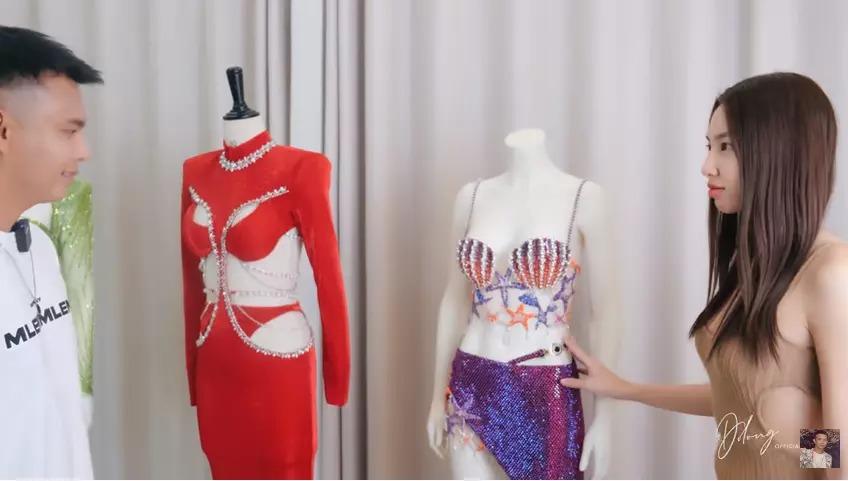 Thảo Nhi Lê bị ví như bạch tuộc khi mặc lại đầm Ngọc Trinh-7