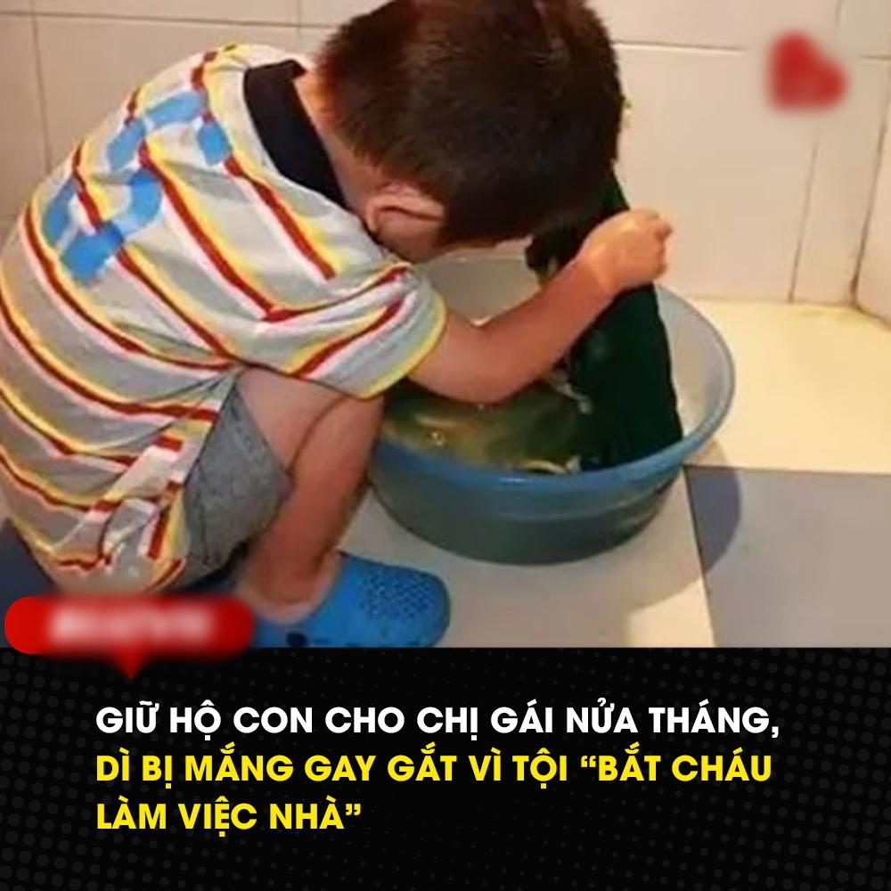 Trông con hộ chị gái nửa tháng, dì bị cạch mặt vì bắt cháu làm việc nhà-1