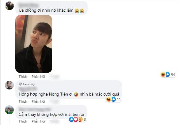 Thùy Tiên thử gắn mái ngố giống Hà Anh, fan tràn vào chê tới tấp-3