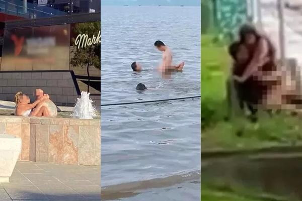 Đôi nam nữ nhún nhảy trên thuyền giữa ban ngày ban mặt-3