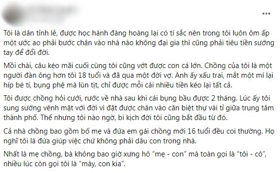 Tham lấy chồng giàu đổi đời, sung sướng chẳng thấy toàn nhục nhã-1