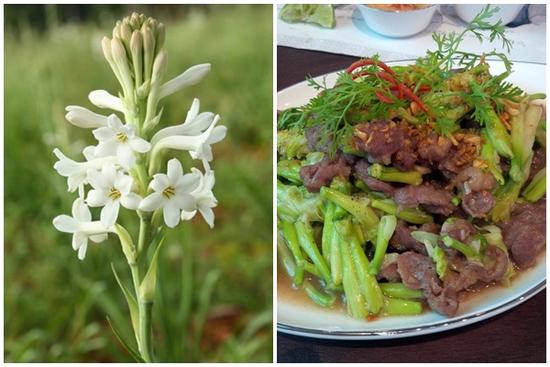 Loài hoa vốn dùng thắp hương lại chế biến thành đặc sản