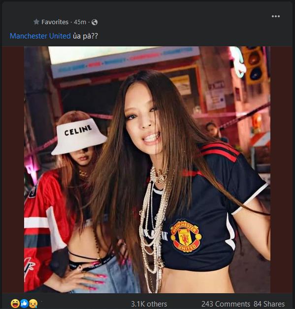 MXH bùng nổ vì Jennie BLACKPINK diện áo Manchester United-6