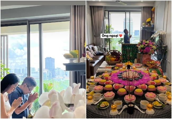 Ái nữ Phạm Quỳnh Anh đầy tháng, mặc điệu đà hết nấc-4