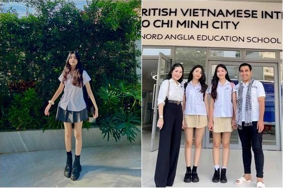 Vợ Quyền Linh đáp trả khi ái nữ bị soi mặc váy ngắn đi học