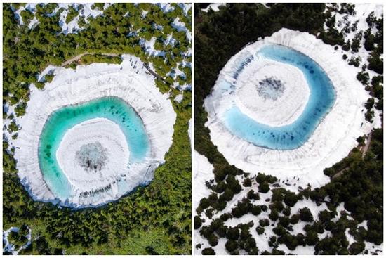 Kỳ ảo Hồ Mắt Rồng chỉ xuất hiện đúng một lần trong năm