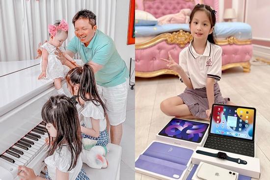 Chồng Đoàn Di Băng dát loạt đồ công nghệ giá chát cho ái nữ